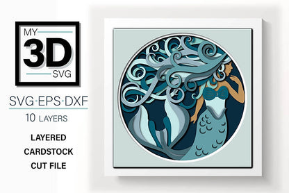 Shadow Box - Mermaid