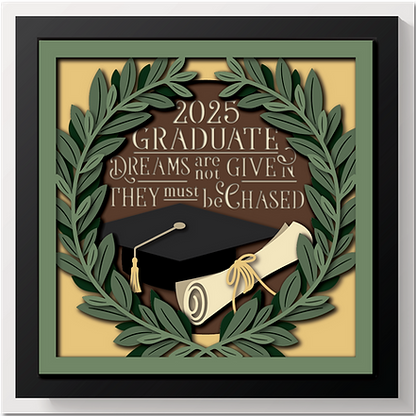 Shadow Box - Hat and Diploma