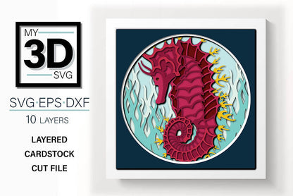 Shadow Box - Seahorse