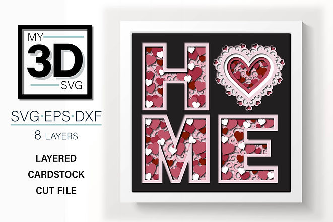 Shadow Box - Home Valentine's Day