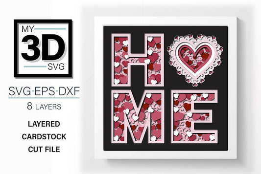 Shadow Box - Home Valentine's Day