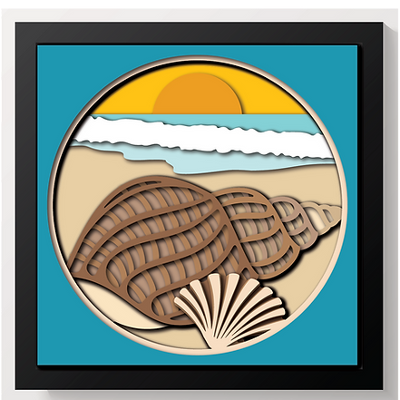 Shadow Box - Seashells On The Beach