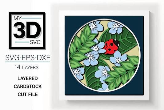 Shadow Box - Ladybug