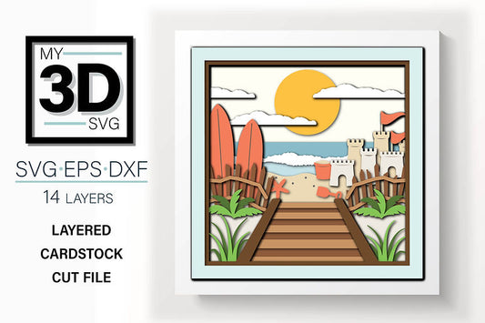 Shadow Box - Beach boardwalk