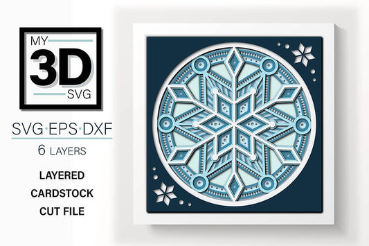 Shadow Box - Snowflake