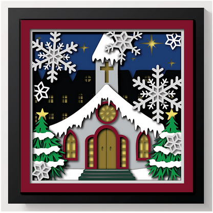 Shadow Box - Christmas Church