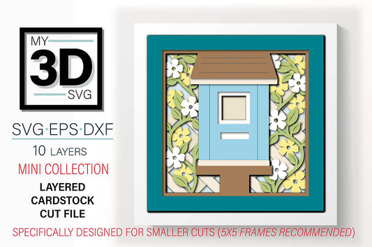 Shadow Box - Bird House mini 2