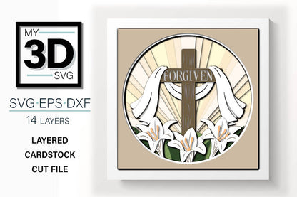 Shadow Box - Forgiven With Lilies