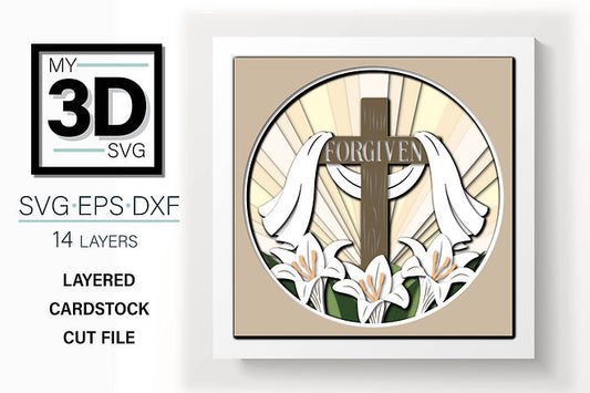 Shadow Box - Forgiven With Lilies