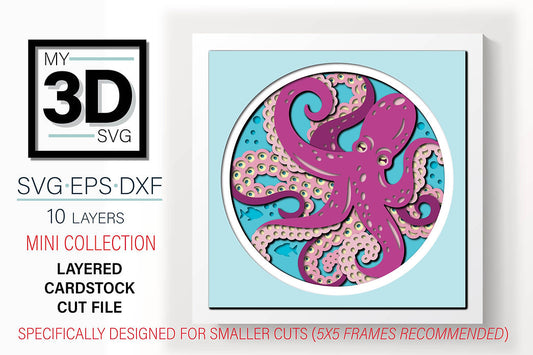 Shadow Box - Octopus Mini