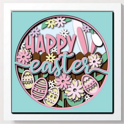 Shadow Box - Happy Easter