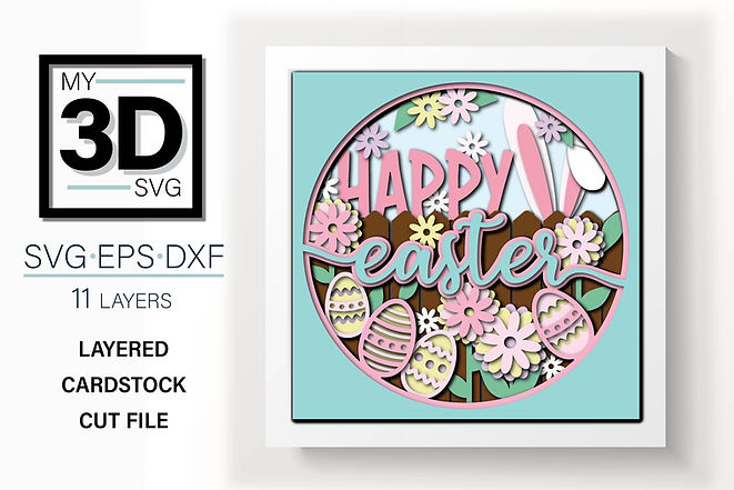 Shadow Box - Happy Easter