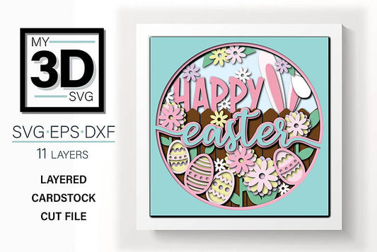 Shadow Box - Happy Easter
