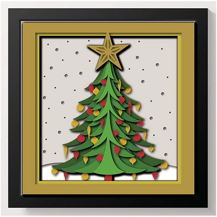 Shadow Box - Christmas Tree 2