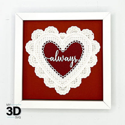 Shadow Box - Heart Valentine