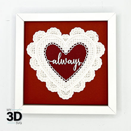 Shadow Box - Heart Valentine