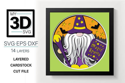Shadow Box - Halloween Gnome 1