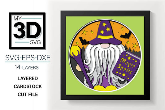 Shadow Box - Halloween Gnome 1