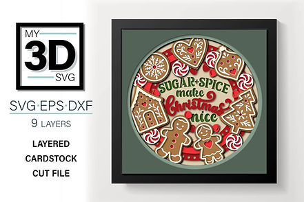 Shadow Box - Christmas Sweets