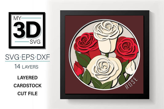 Shadow Box - Rose