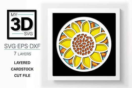 Shadow Box - Sunflower