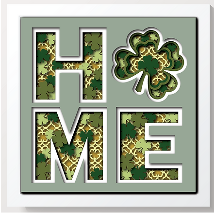 Shadow Box - St Patrick's Day Home
