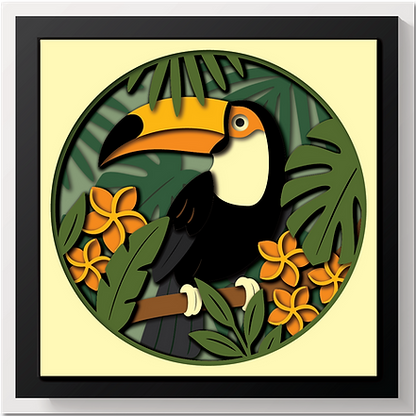Shadow Box - Toucan