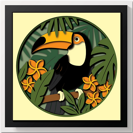 Shadow Box - Toucan