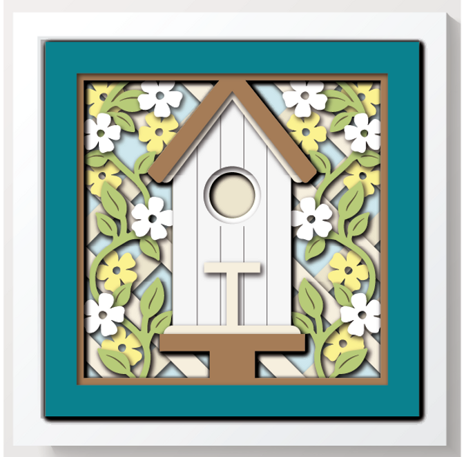 Shadow Box - Bird House mini 1