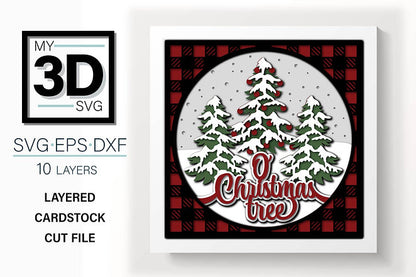 Shadow Box - O Christmas Tree