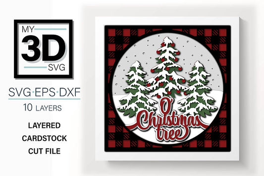 Shadow Box - O Christmas Tree