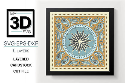 Shadow Box - Bandana Mandala 1