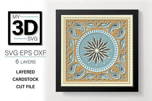Shadow Box - Bandana Mandala 1