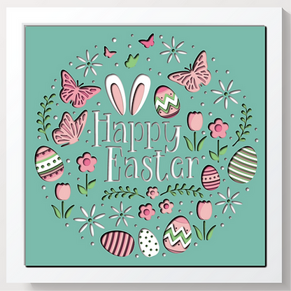Shadow Box - Happy Easter Card