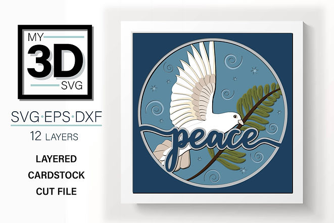 Shadow Box - Peace (Dove)
