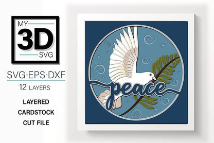 Shadow Box - Peace (Dove)