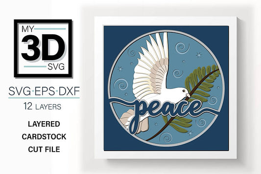 Shadow Box - Peace (Dove)