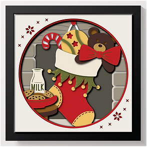 Shadow Box - Christmas Stocking