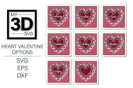 Shadow Box - Heart Valentine