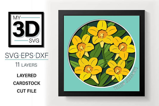 Shadow Box - Yellow Jasmine
