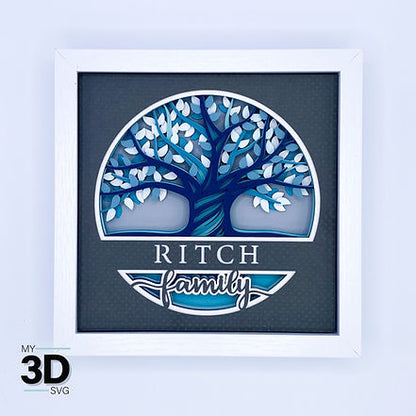 Shadow Box - Personalized Family