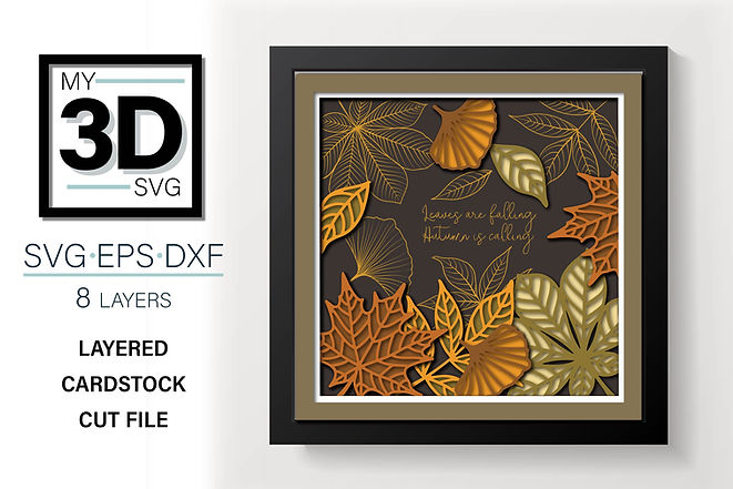 Shadow Box - Leaves Falling