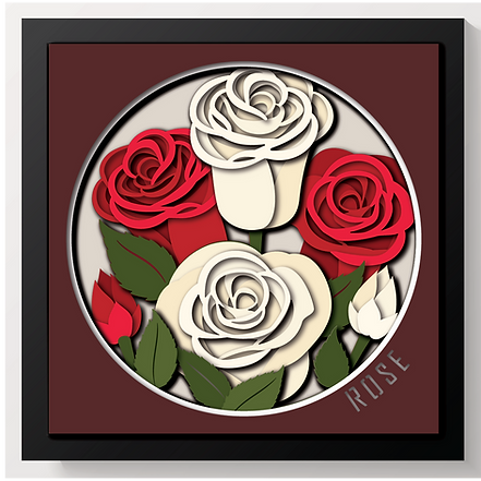 Shadow Box - Rose