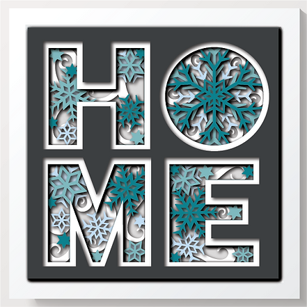 Shadow Box - Winter Home