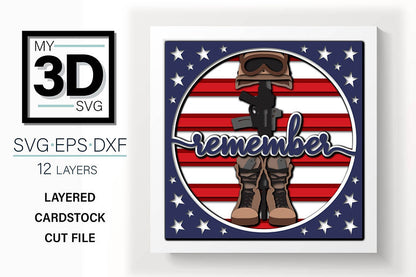 Shadow Box - Battlefield Cross