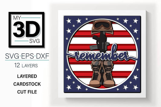 Shadow Box - Battlefield Cross
