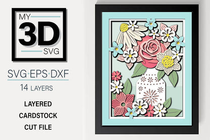 Shadow Box - Spring Bouquet