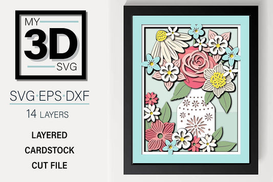 Shadow Box - Spring Bouquet