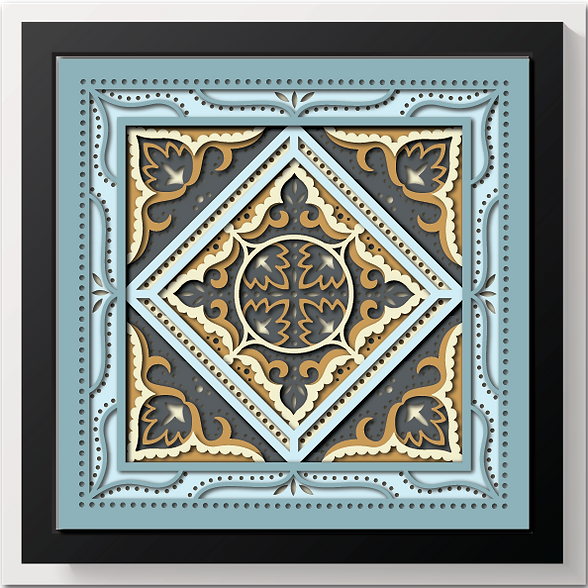 Shadow Box - Bandana Mandala 2