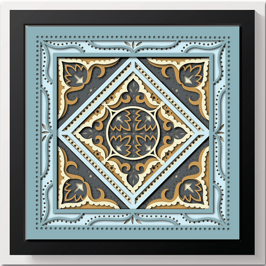 Shadow Box - Bandana Mandala 2